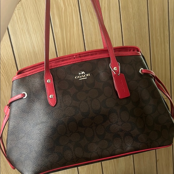 Coach Handbags - Coach Drawstring Carryall in signature canvas